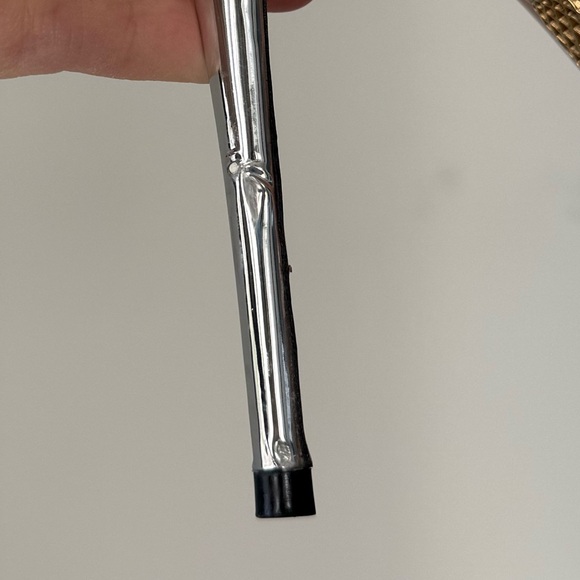 Like new AQUAZZURA Paris Rose 105 crystal-embellished metallic leather sandals - Picture 13 of 13